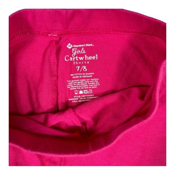 NWOT - Girls - Members Mark - Cartwheel Shorts - 3 Pack - Multi Color - 7/8 - Picture 3 of 10